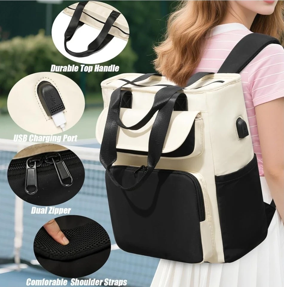 笔记本电脑背包女式可转换背包工作旅行背包电脑书包 — 第 2/4 张图片