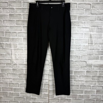 Lululemon Commission Slim-Fit Pant Warpstreme Black Chino Mens 32 x 30 LM5AOSS