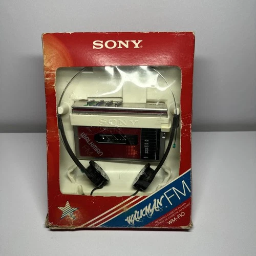 Sony Walkman WM-F10 Stereo FM Cassette Player Vintage READ