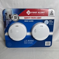 First Alert Smoke Alarm Safety Path Light 2 Pack NEW SEALED