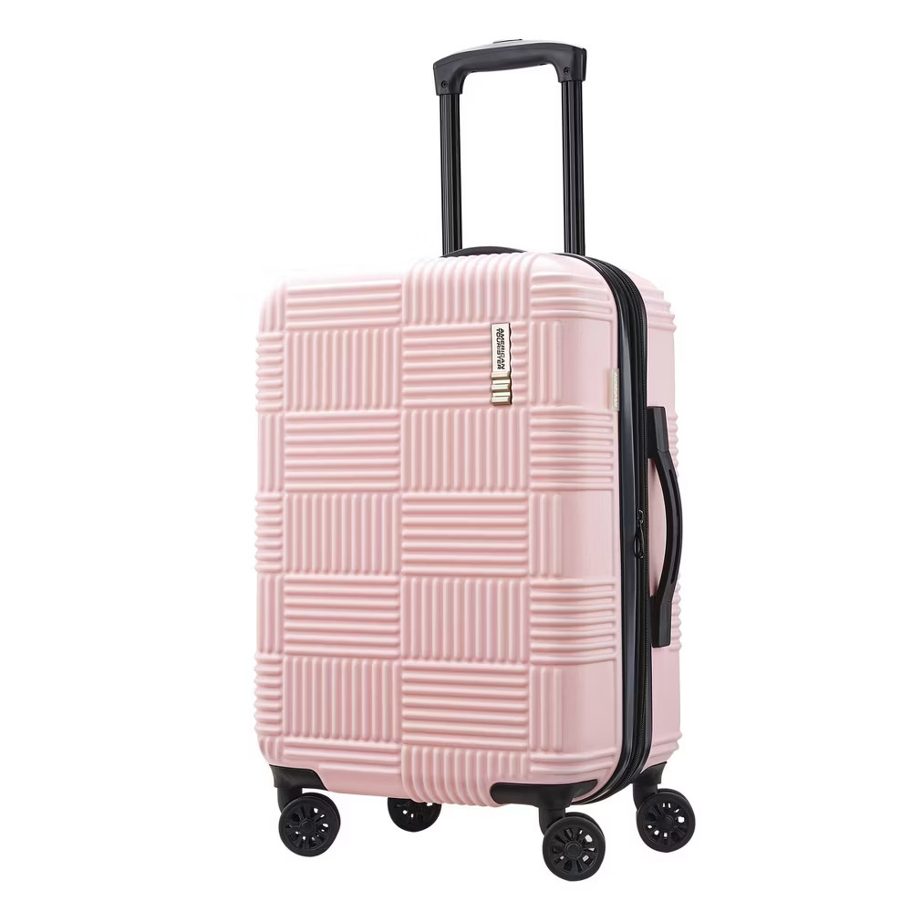 American Tourister NXT Checkered Hardside Carry On Spinner Suitcase -