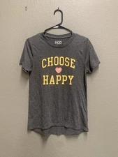 Womens T Shirt Modern Lux Pre-owned Choose Happy 
