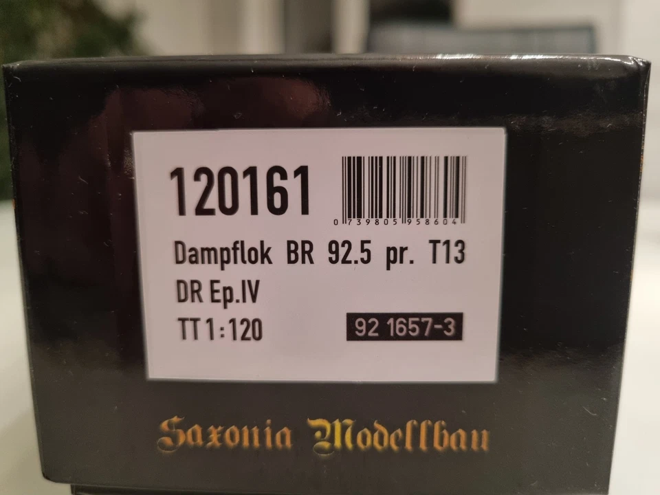 TT Saxonia BR 92 DR Epoche 4 Exklusivmodell Neu DSS - Bild 3 von 4