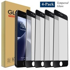 4x For Apple iPhone 6 6s 7 8 Plus SE Tempered Glass Screen Protector Guard Film