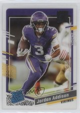 2023 Panini Clearly Donruss Rated Rookie Jordan Addison #70 4z8