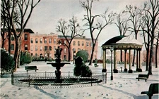 Union Square, Mencken house, 1524 Hollins Street, University of Postcard