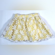 GYMBOREE Girls Floral Embroidered Skirt 5T Cottagecore Spring Mesh Cute