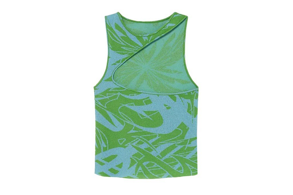 Paloma wool 植物 プリントタンクトップ $148 Paloma Wool Flash Print Pont Tank Top Blue Green Size M | eBay