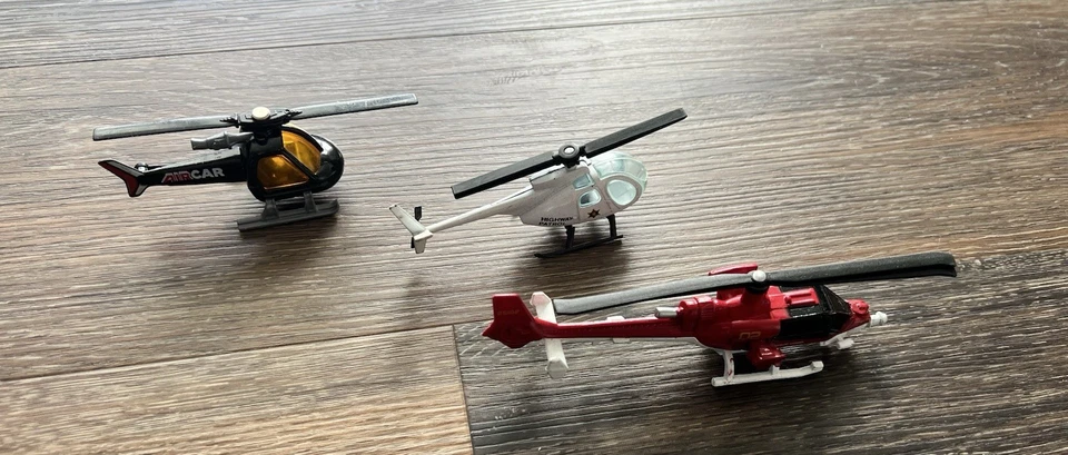 Set of 3 Vintage Helicopter Air Car Matchbox Superfast, Highway Patrol, Coast G - Image 2 of 3
