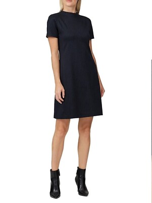 theory a line dress THEORY A Line Dress Women's 00 Black Sleeveless Knee Length Zipper