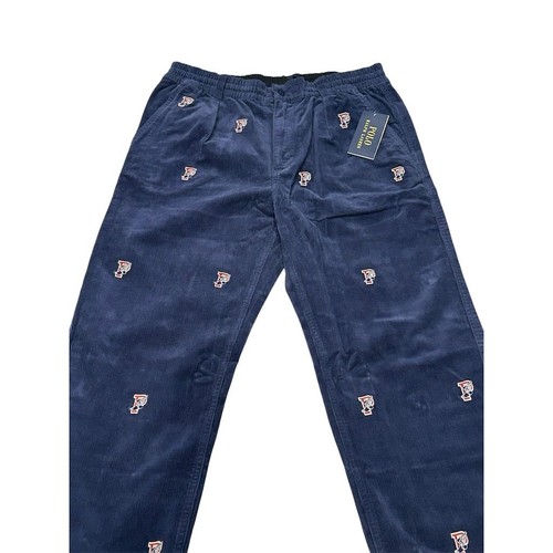 Polo Ralph Lauren Corduroy Pants Boys Size 16 Navy Blue Embroidered P Lettering - Picture 6 of 15