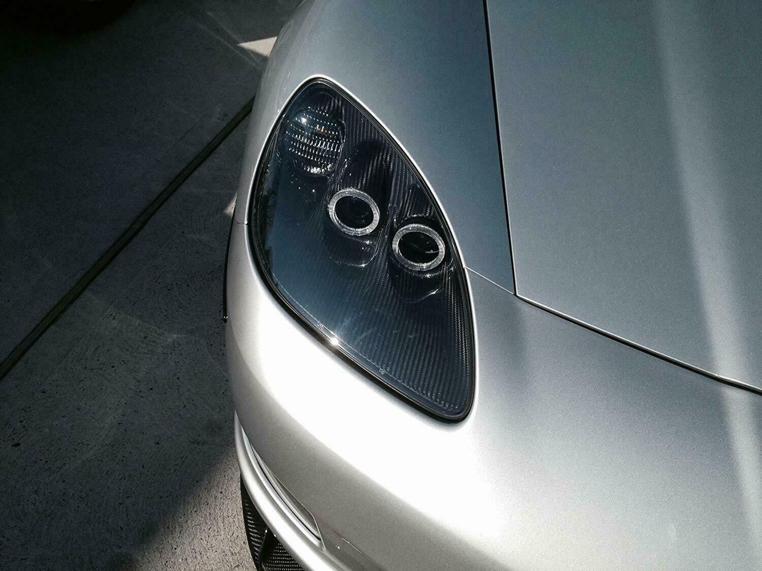 For C6 Corvette Base Z06 Grand Sport ZR1 20052013 Headlights Carbon