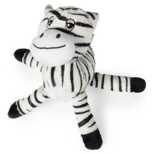 Beeztees Pl&uuml;schspielzeug Zappy 25cm schwarz/wei&szlig; Safari f&uuml;r Hunde