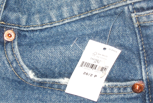 NwT GAP Denim Let-Down Hem Washwell High Rise 5-Pocket Maxi Skirt 26/2P - Picture 7 of 7
