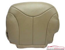 Driver Bottom LEATHER Seat Cover TAN 01 Compatible with GMC 15-2500 HD 3500 SLT