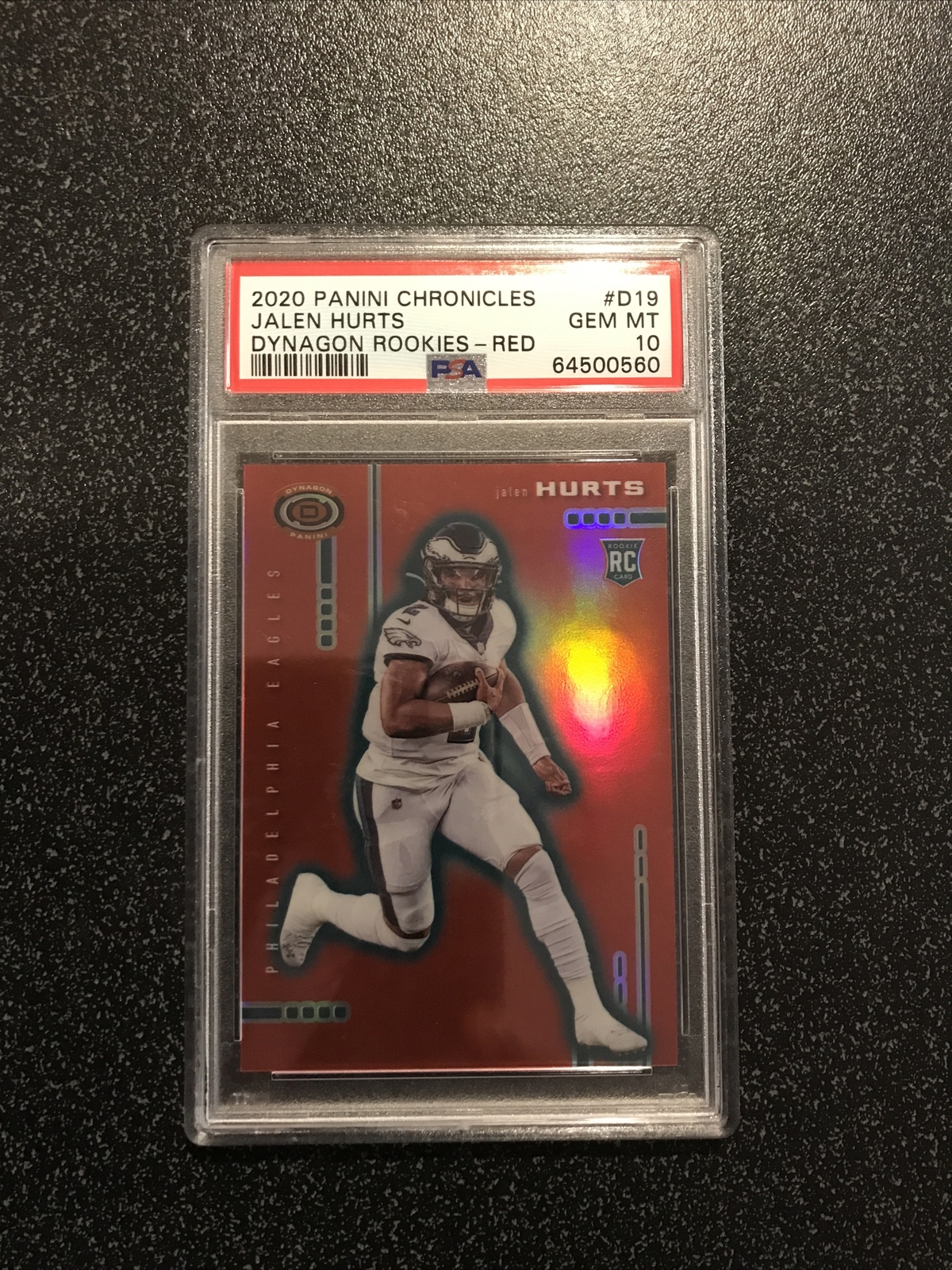 Jalen Hurts Panini Chronicles Dynagon Rookies #D19 Red