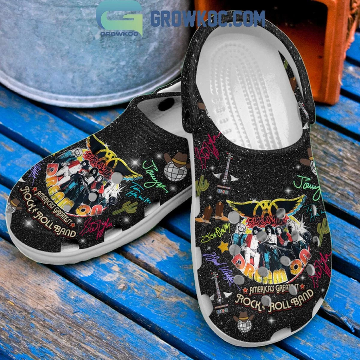 Aerosmith America’s Greatest Rock And Roll Band Clogs