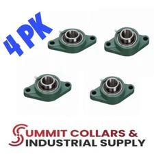 UCFL202-10 Pillow Block Flange Bearing 5/8" Bore 2 Bolt Solid Base (4PK)