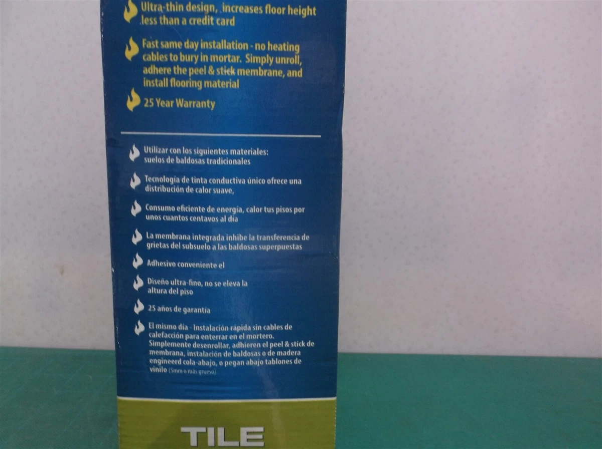 Quiet Warmth Peel u0026amp; Stick for Tile u0026amp; Glue Down Floors 1.5u0026#039; x  5u0026#039; (120V) | eBay