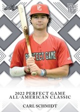 CARL SCHMIDT 2022 LEAF PERFECT GAME 