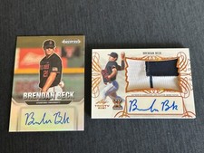 2021 Leaf Trinity Brendan Beck BRONZE XRC ROOKIE PATCH AUTO + 2022 PRIZM AUTO