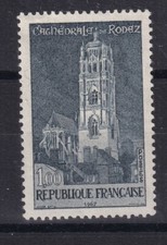 France année 1966-67 Cathédrale de Rodez N°1504** réf 5485