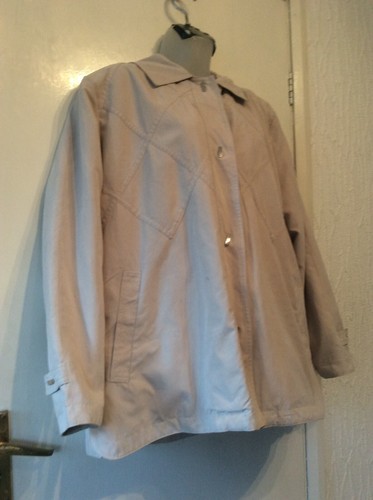 Damart beige lightweight coat size size 