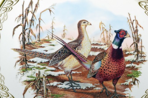 Beautiful Boehm Studios Gamebirds of North America Plate ~ Ring Necked Pheasant - Picture 2 of 3