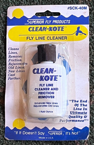 VINTAGE SUPERIOR FLY PRODUCTS CLEAN-KOTE FLY LINE CLEANER-NOS | eBay