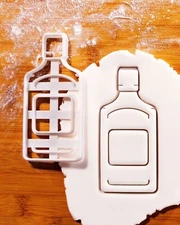 Gin Bottle cookie cutter - Cocktail drinks bartender bar G&T party distillery