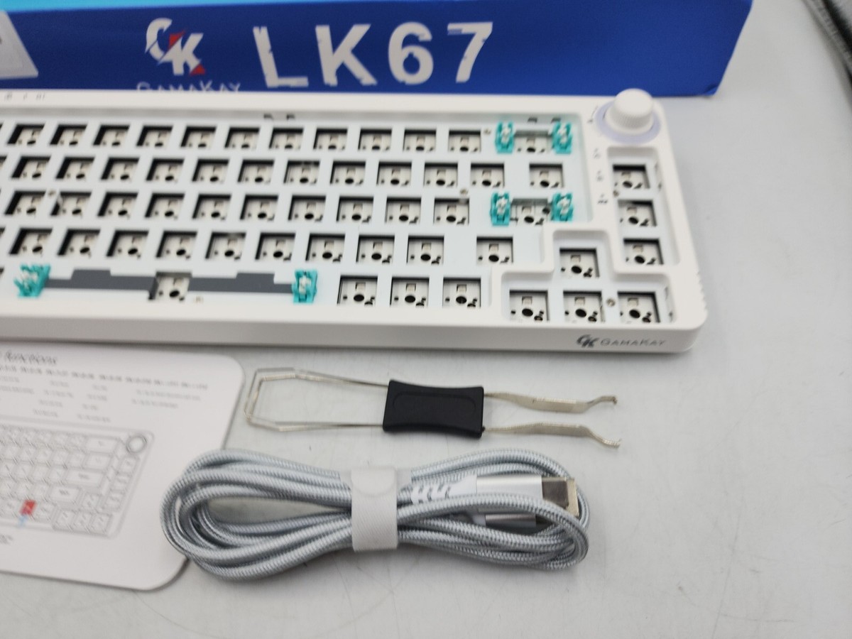 GAMAKAY LK67 65% HOT SWAPPABLE TRIPLE MODE RGB MECHANICAL KEYBOARD