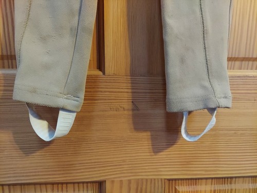 Tan Beige Riding Breeches Kids Sz M (10-12) Equestrian Pants GAP Elastic Stirrup - Picture 2 of 10