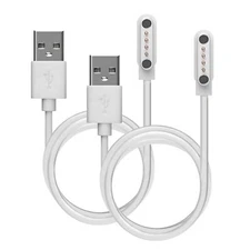 4 Pin Magnetic Smart Watch Charging Cable Compatible with Apple Samsung 7.62mm
