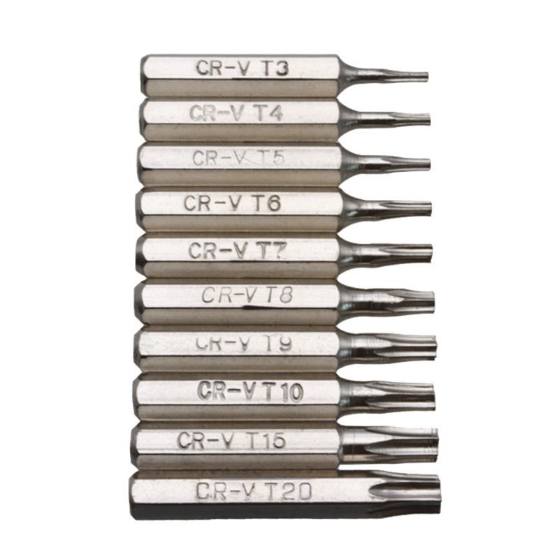 12Pcs Blossoming Screwdriver 4mm Security Drill Bit Set for Electric Drill Magnetic Tips