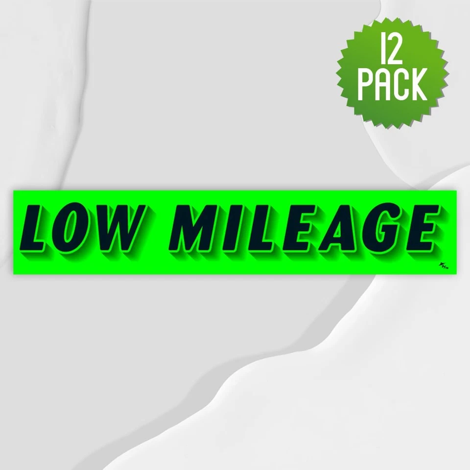 Pegatinas con eslogan de vinilo verde Chartreuse - Paquete de 12 para anunciante de automóviles Foto 4 de 4