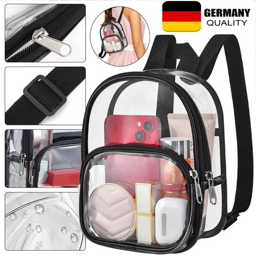 Transparente Taschen Durchsichtiger PVC-Rucksack Reiseschultasche Rucksack 2025 - Bild 2 von 20