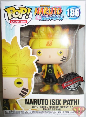NARUTO SIX PATH Pop Animation 4" Vinyl Figure #186 Special Edition MINT 2020
