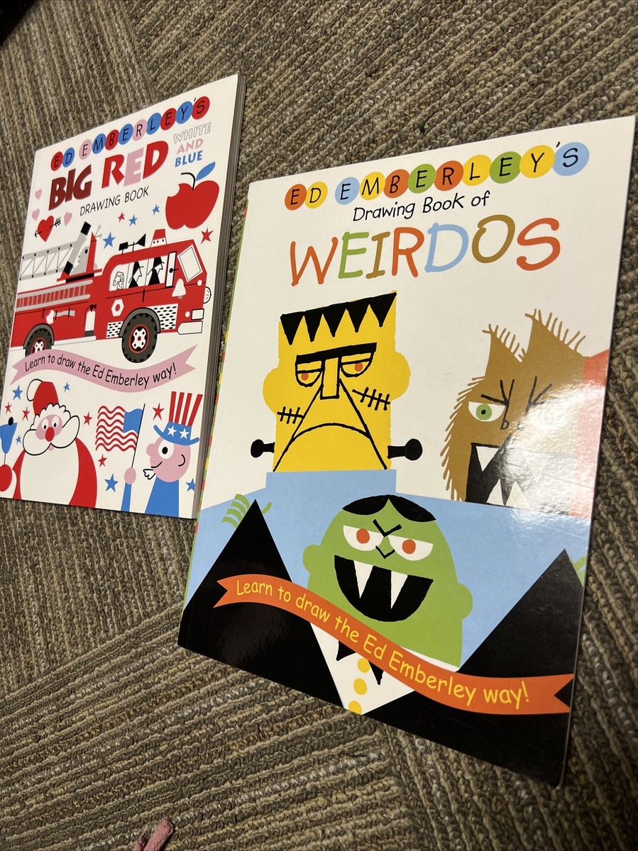ED Emberley's Toddler Drawing Books : Big Red , Weirdos , Learn To