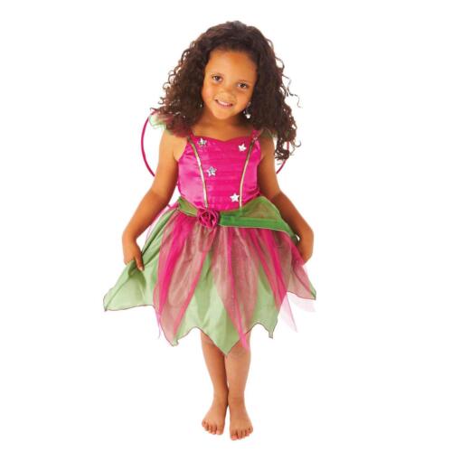 Per Bambini Rosa Verde Gelso Fairy Tema Compleanno Divertimento Costume Ali - Foto 1 di 1