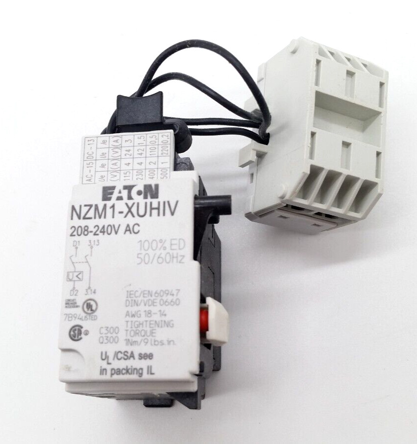 Eaton NZM1XUHIV208240AC Undervoltage Release With 2 VHI eNotary