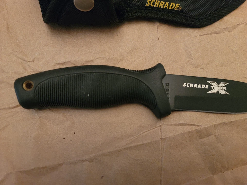 CUCHILLO CAZADOR SCHRADE XTIMER CON ESTUCHE - NUEVO, CAJA ABIERTA Foto 4 de 4