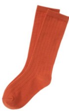 NWT GYMBOREE Woodland Friends basic orange knee socks Girl Size 3-4 Fall