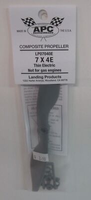 APC 7x4E Thin Electric Prop (Not for Gas Engines) #LP07040E NIP