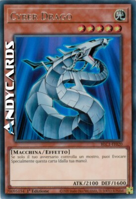 CYBER DRACHE   (Cyber Dragon)   Ultra R Silber   BLC1 IT020   1Ed   Yugioh!