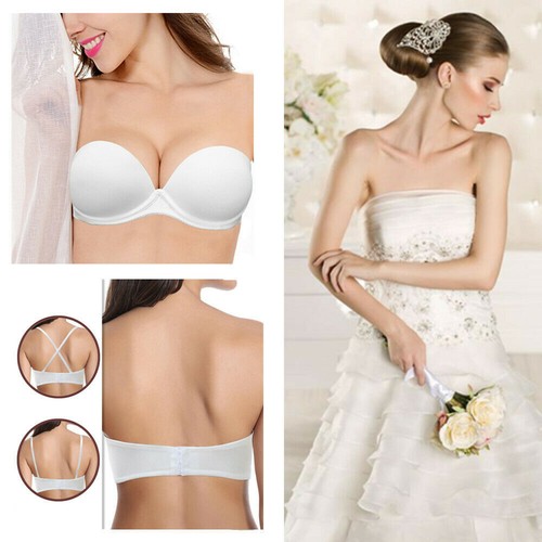 Strapless / Halter Neck / Multiway Lingerie Bra Thick Padded Extreme Push Up Bra - Picture 8 of 42
