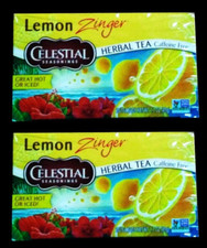 Lot Celestial Lemon Zinger Herbal Tea 40 Bag Refresh Father Treat Gift Free Ship