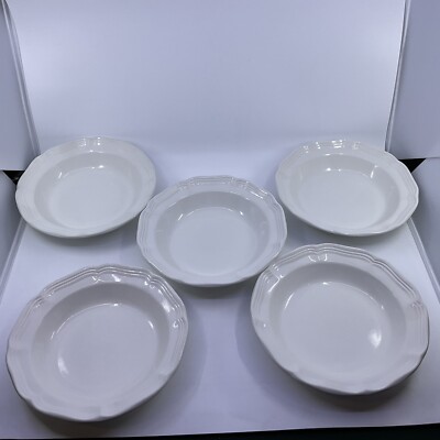 Set Of Mikasa French Countryside F9000 1/2” Rimmed Soup Salad Cereal  Bowls