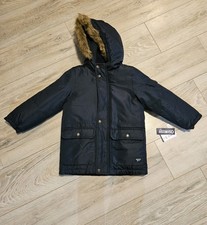 NWT OshKosh B'gosh Boy's M/5-6 Heavyweight Parka Jacket Navy Blue