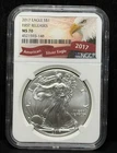 NGC MS70 2017 American Silver Eagle One Dollar Silver Coin -148