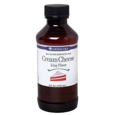 LorAnn Cream Cheese Icing Super Strength Flavor 4oz Bottle Kosher Gluten-Free